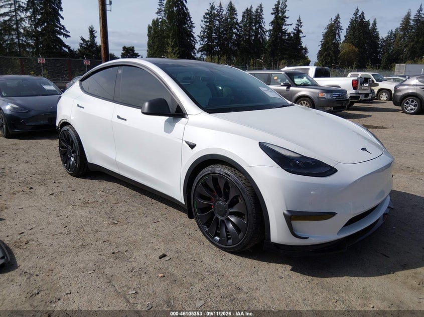 2021 TESLA MODEL Y PERFORMANCE DUAL MOTOR ALL-WHEEL DRIVE | 5YJYGDEF2MF258224 | UPCARS