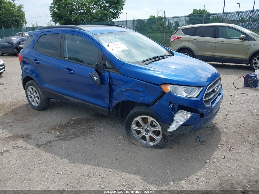 2022 FORD ECOSPORT SE | MAJ6S3GLXNC457514 | UPCARS