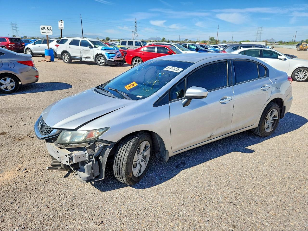 2014 HONDA CIVIC LX | 19XFB2F54EE237317 | UPCARS
