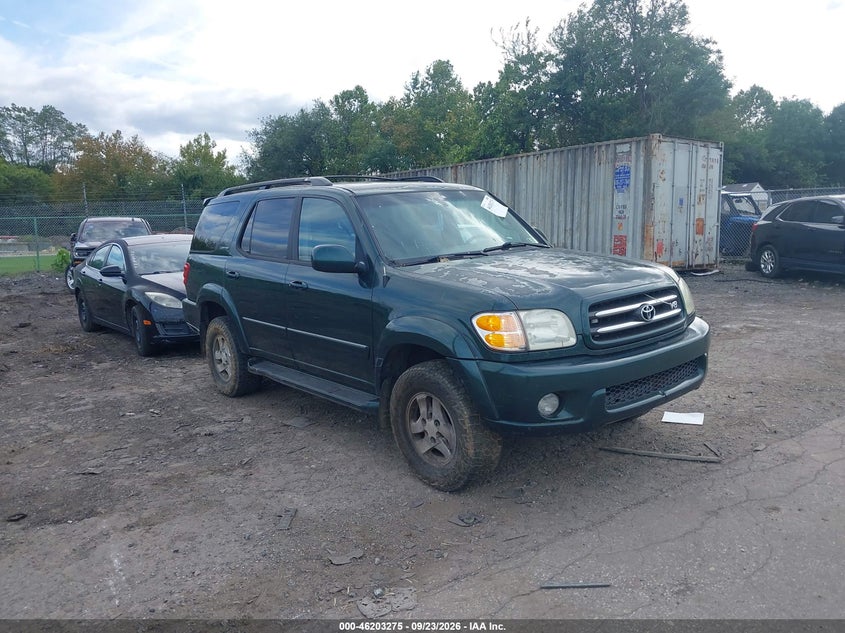 2002 TOYOTA SEQUOIA LIMITED | 5TDBT48A82S079289 | UPCARS