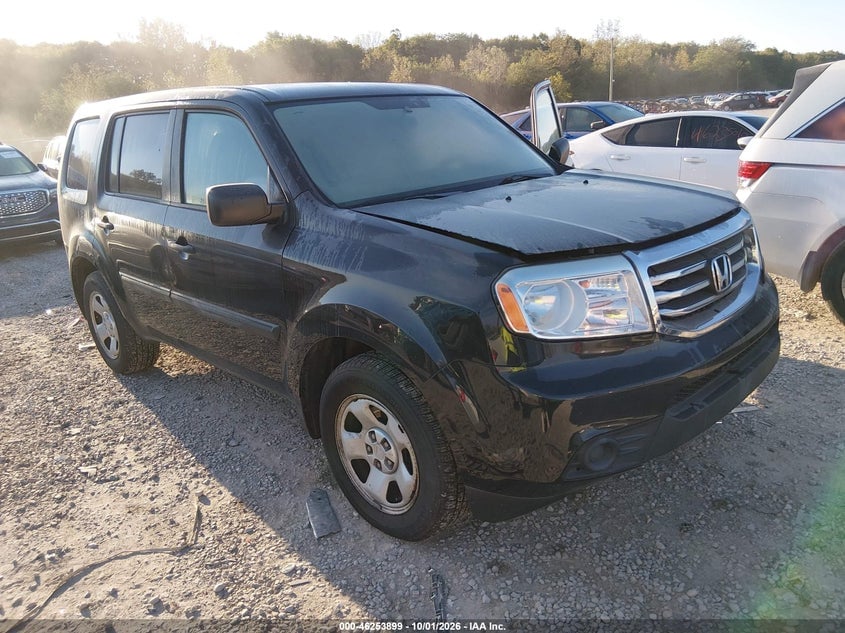 2013 HONDA PILOT LX | 5FNYF4H25DB024610 | UPCARS