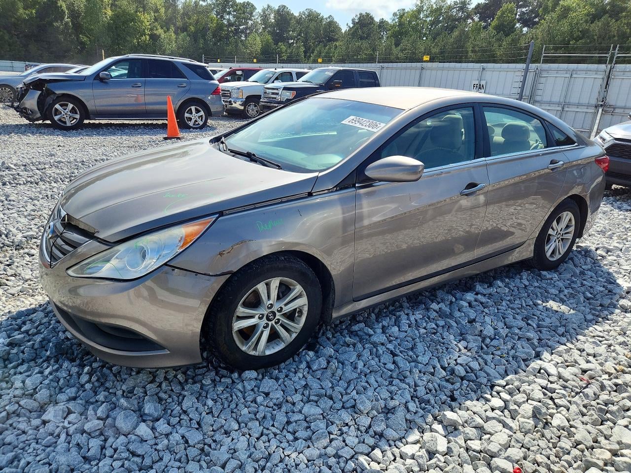 2014 HYUNDAI SONATA GLS | 5NPEB4AC0EH918955 | UPCARS