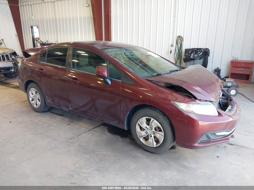 2013 HONDA CIVIC LX | 19XFB2F53DE092852 | UPCARS