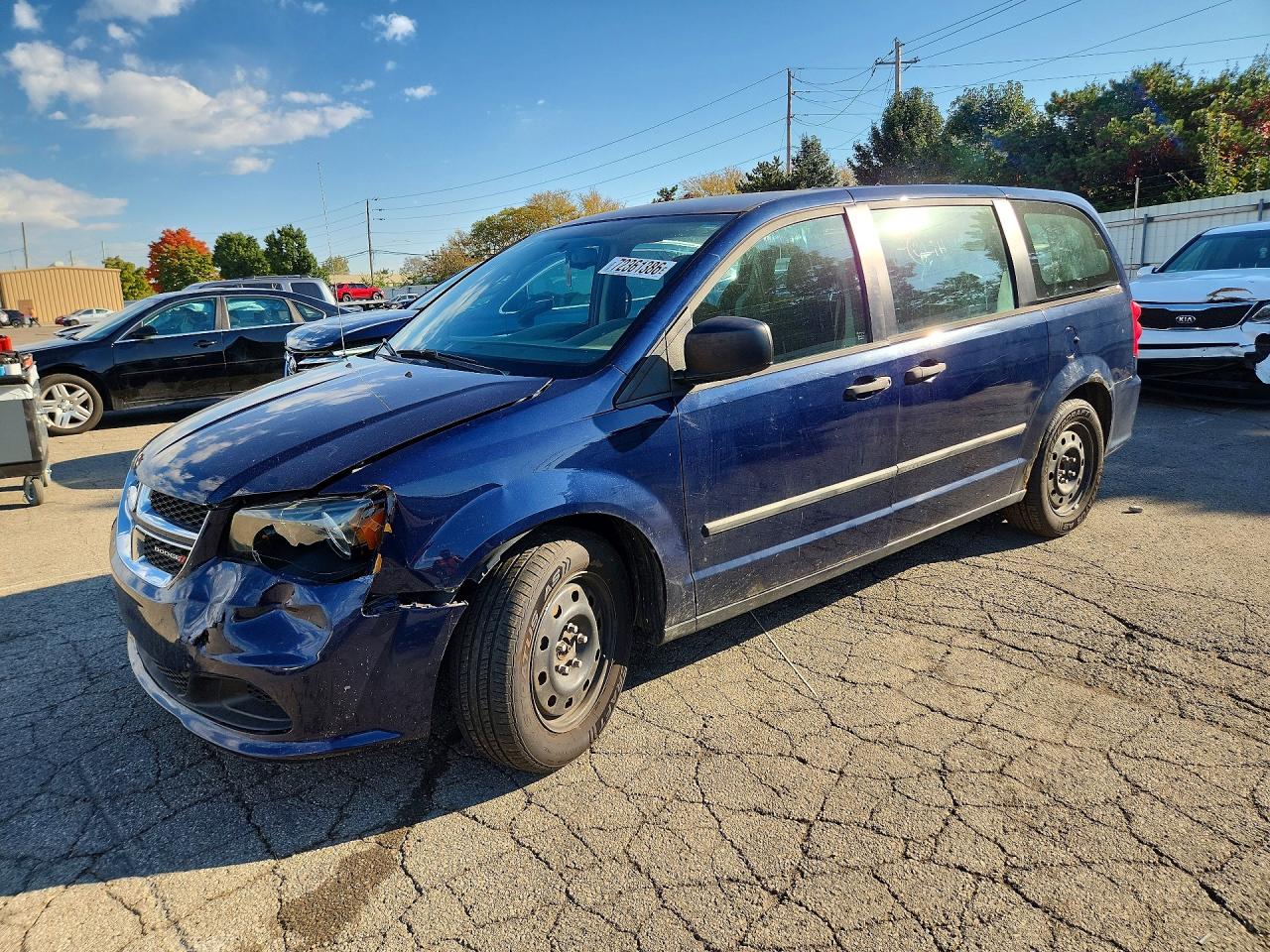 2013 DODGE CARAVAN SE | 2C4RDGBG7DR799799 | UPCARS