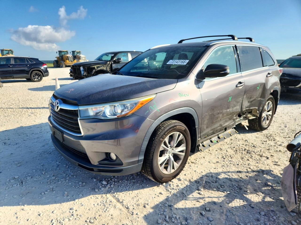 2015 TOYOTA HIGHLANDER XLE | 5TDKKRFH4FS051110 | UPCARS