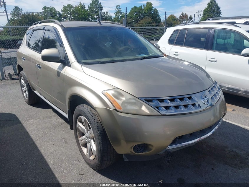 2006 NISSAN MURANO S | JN8AZ08W46W539847 | UPCARS